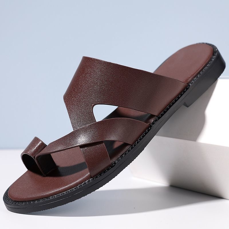 Resistance Band - Trendy Erkek Çapraz Askılı Sandaletler Pürüzsüz