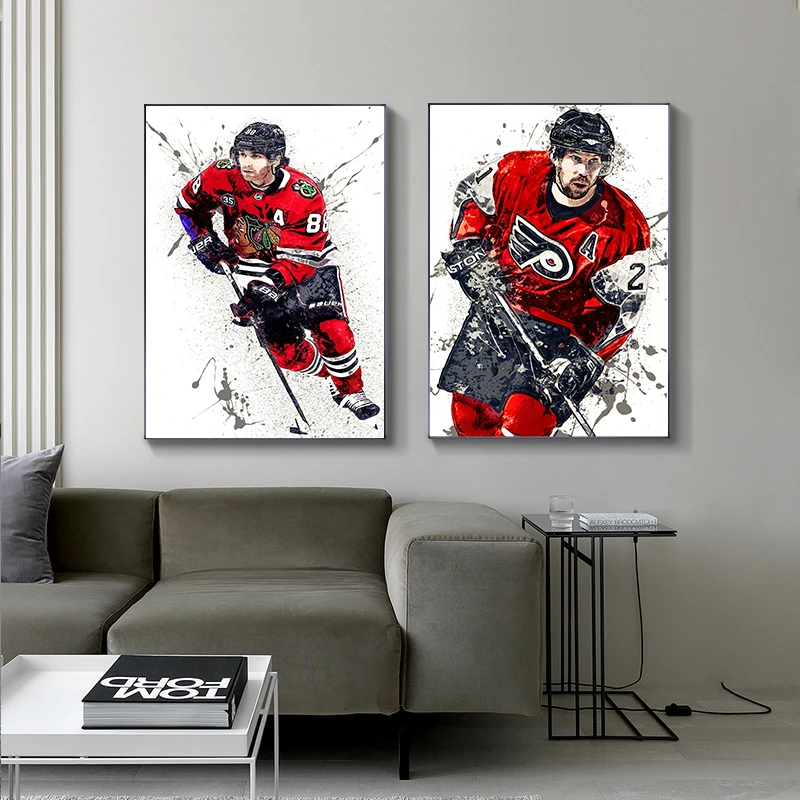 Abstract Ice Hockey Portrait S - Sports Equipment Poster incelemesi ve fiyatı