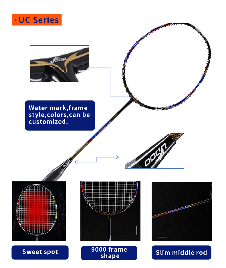 UC670 3U kompozit grafit badmi - Badminton Racket incelemesi ve fiyatı